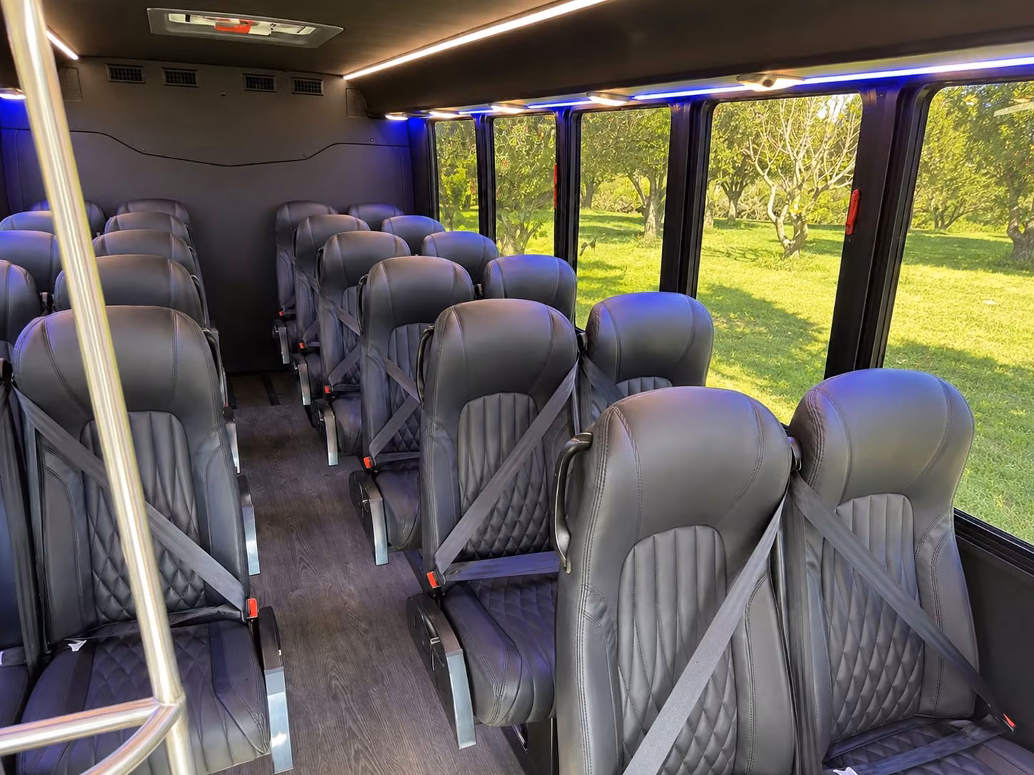 15 passenger minibus interior