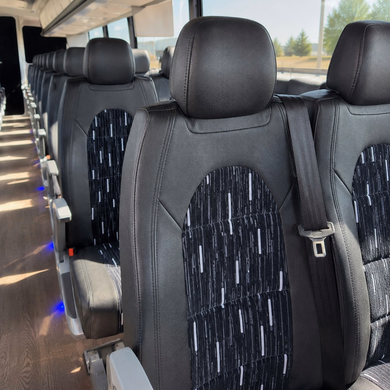 greensboro charter bus interior