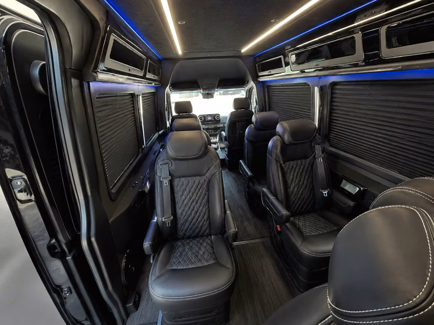 sprinter van with driver inside